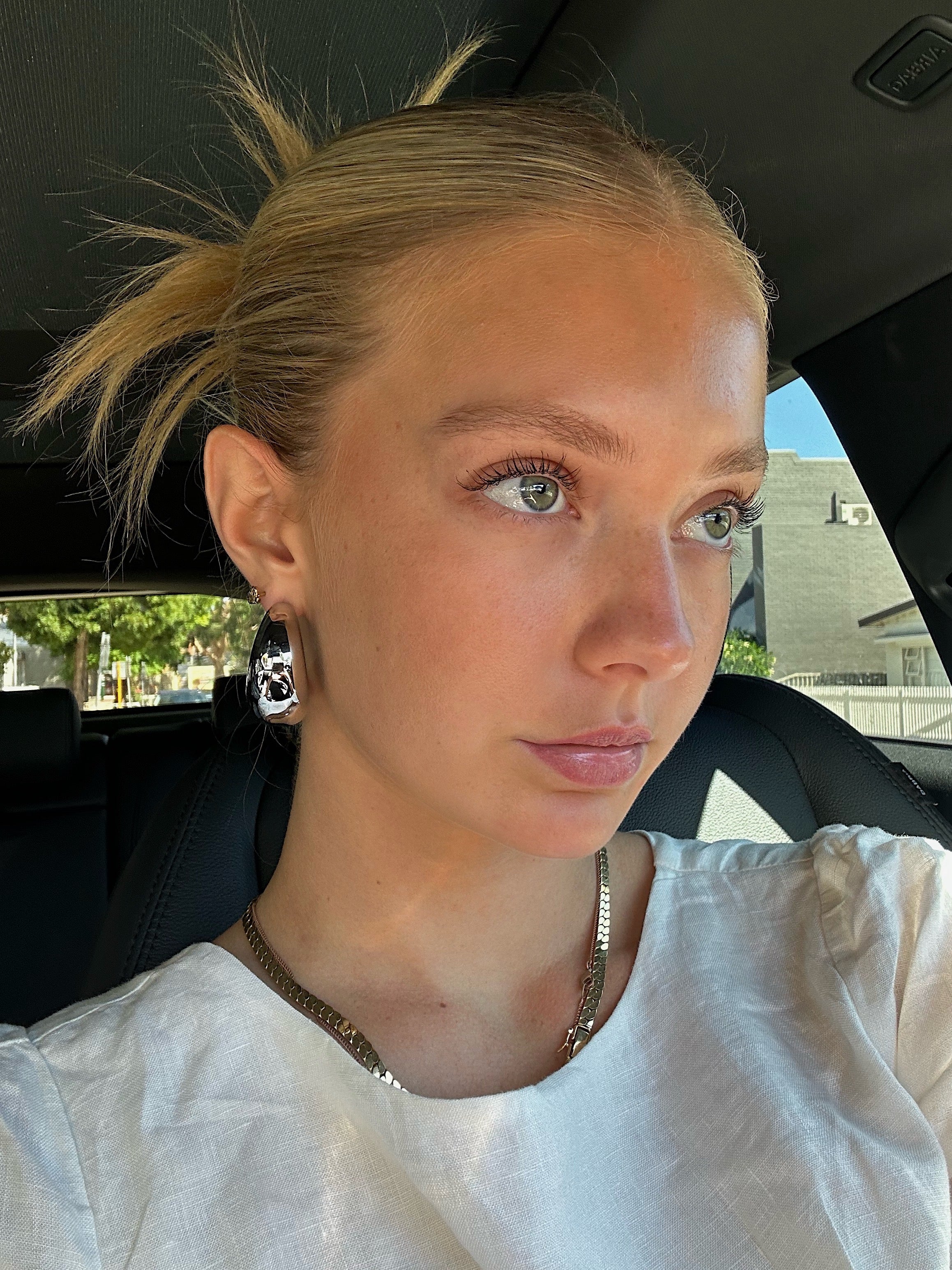 Statement hoops silver
